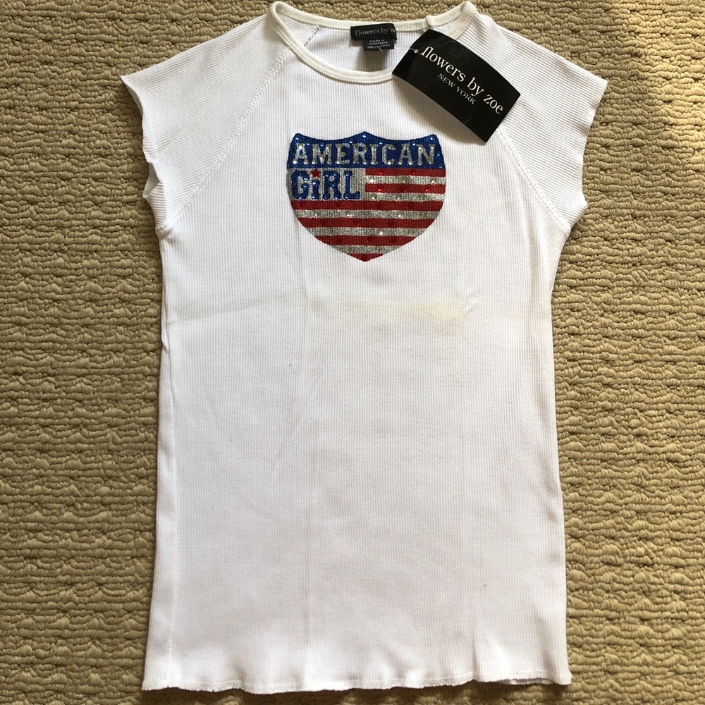 FLOWERS BY ZOE American Girl short sleeve shirt